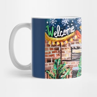 Welcome to Woodhaven Christmas Mug